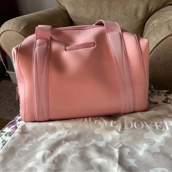 Pink Dagne Dover large Landon neoprene carryall bag - Picture 2 of 13